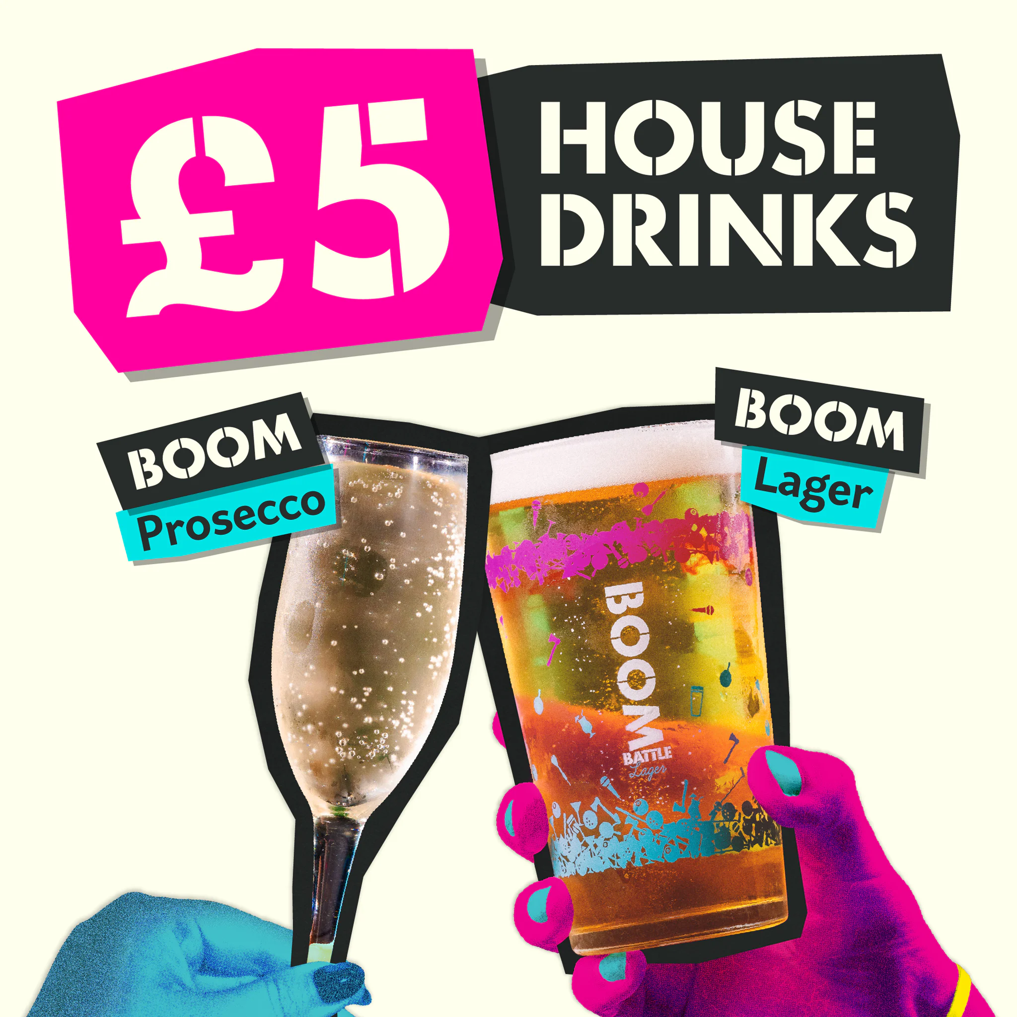 £5 HOUSE DRINKS